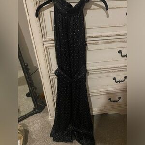 Anthropologie Sachin & Babi Size 2 Polka Dot Halter Midi Dress